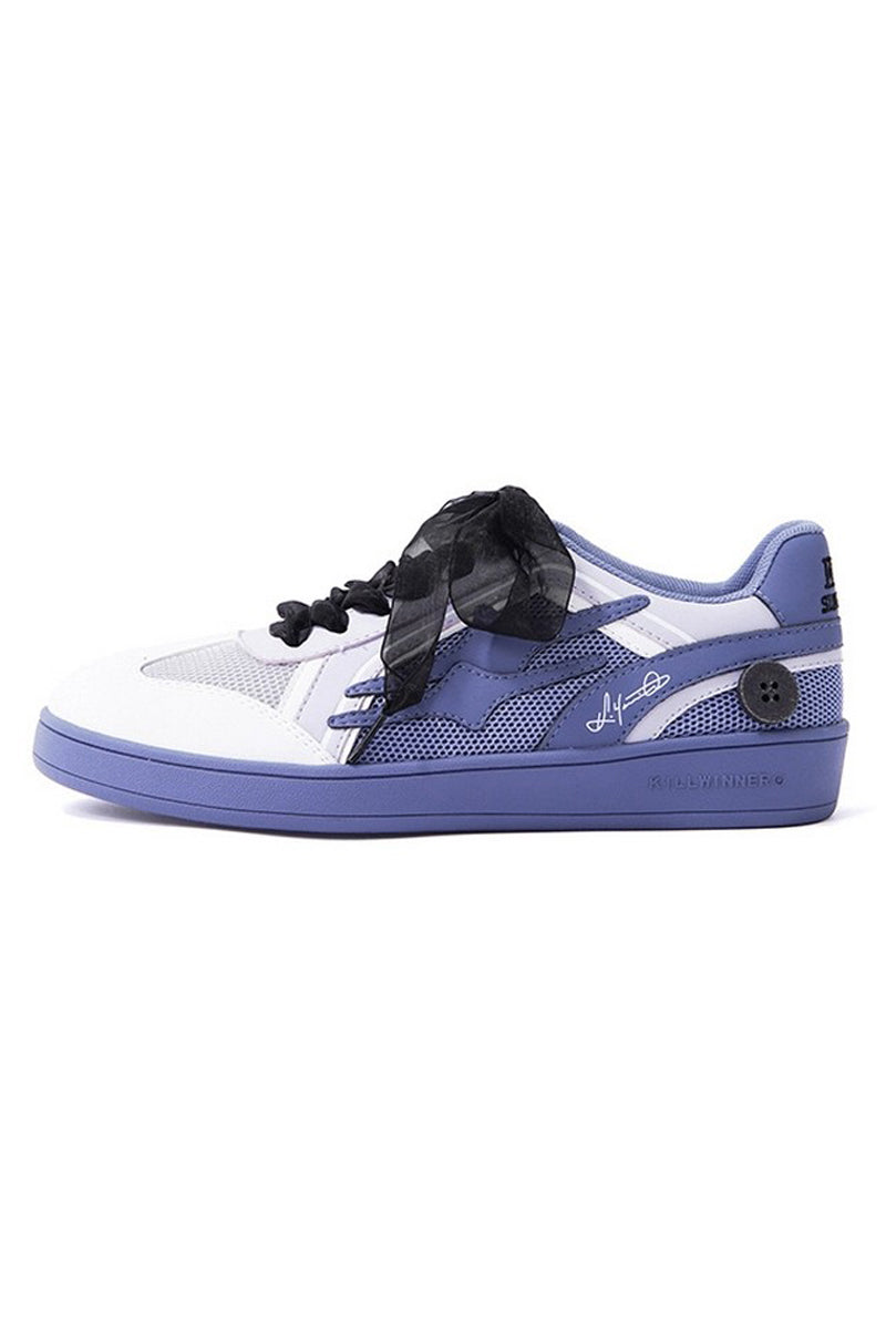 Midnight Blue Unisex Retro Low Top Trainers