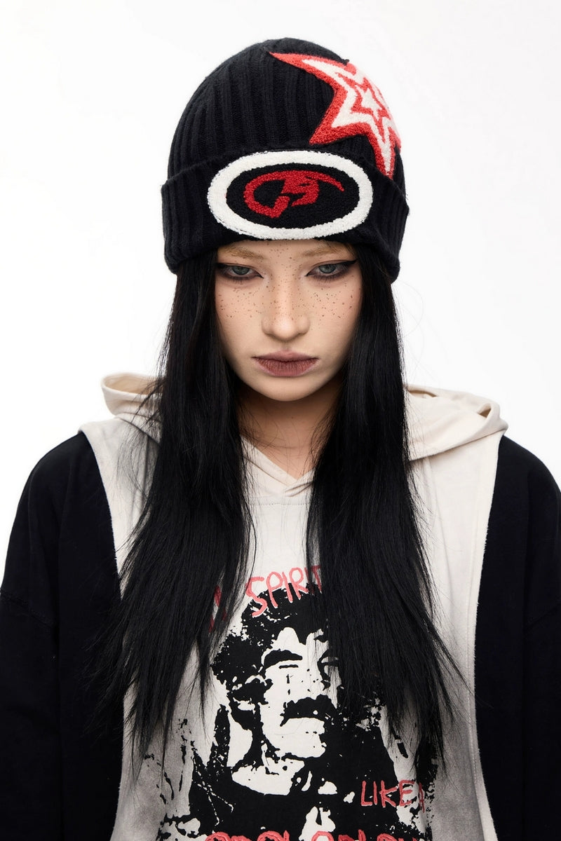 Logo Embroidered Knit Beanie