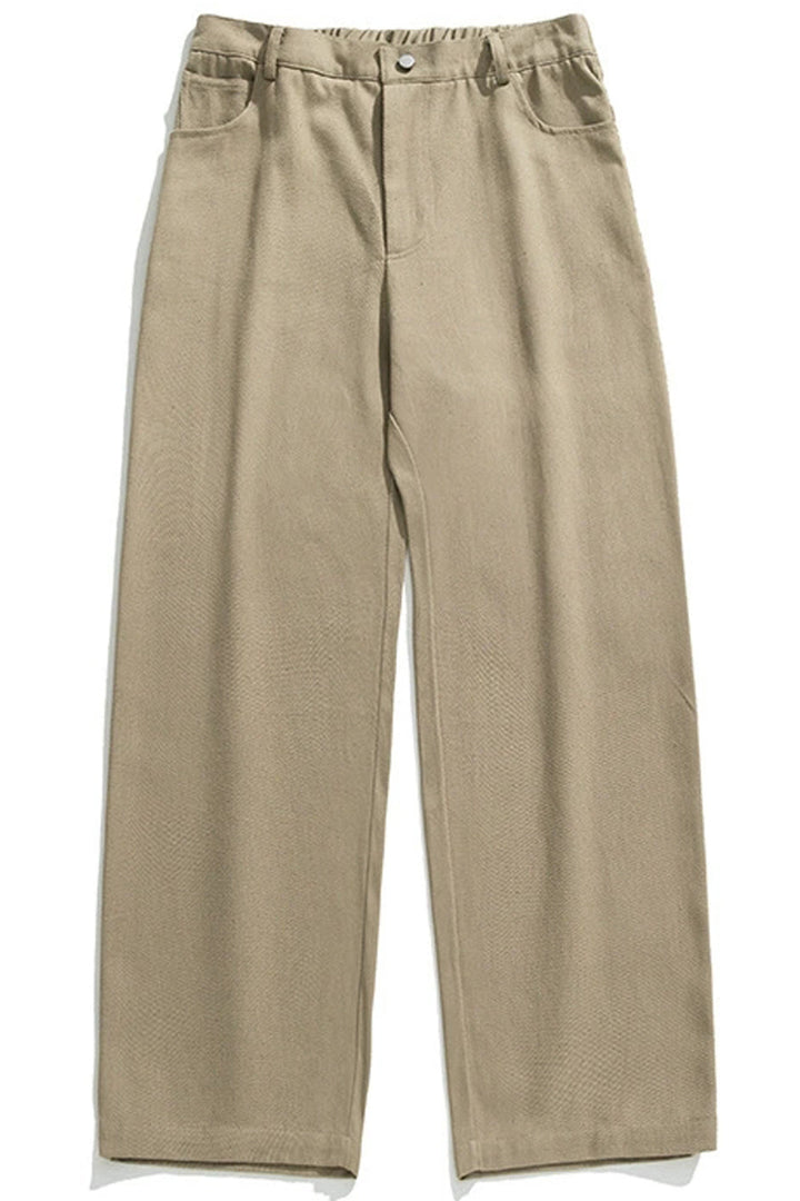 Washed Cotton Relaxed Trousers