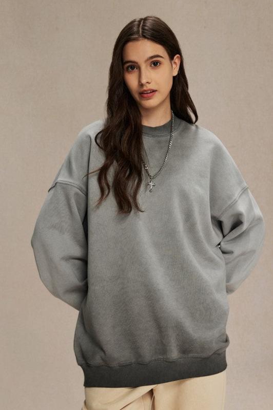 Heavy Washed Crewneck Sweatshirt