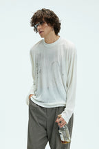 Distressed Graphic Loose Fit Tee