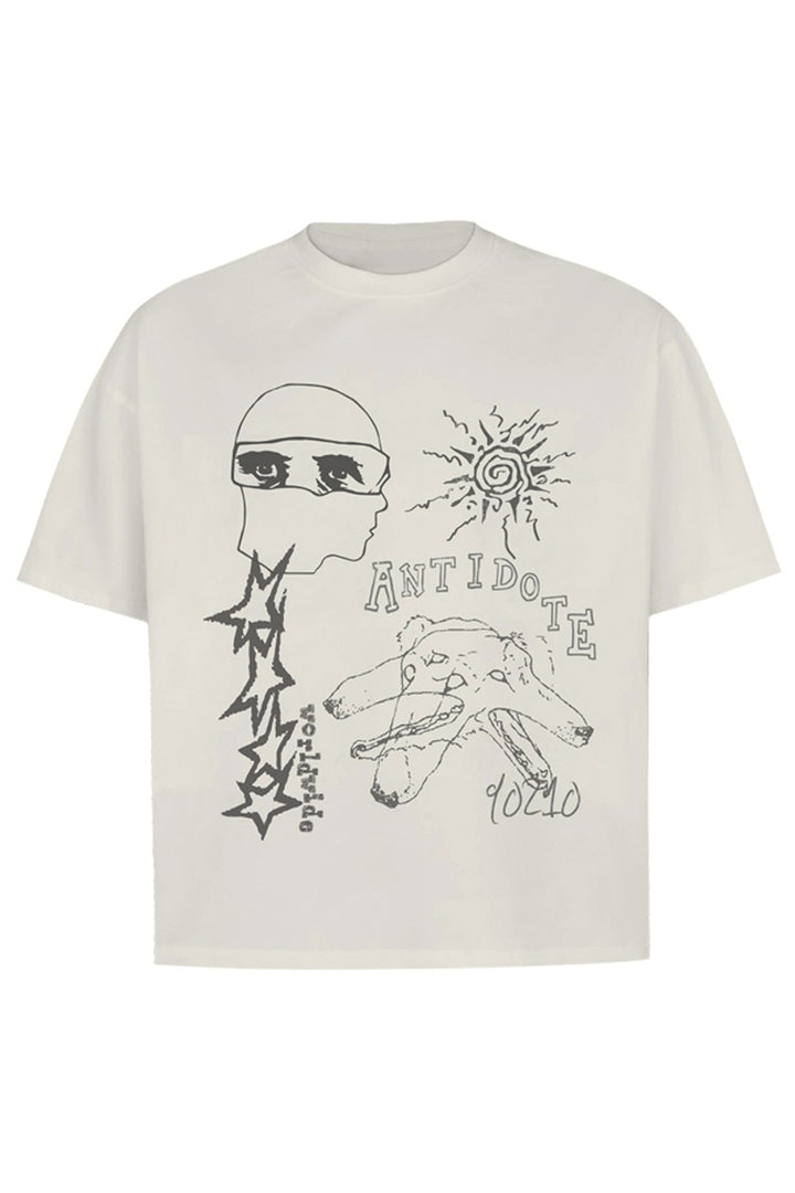 Cerberus Graffiti Print T-Shirt