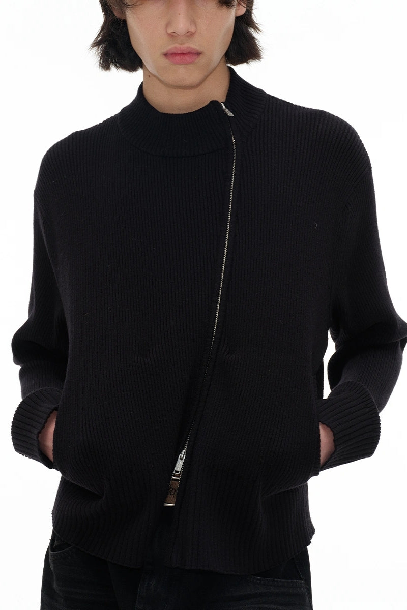 Asymmetrical Zipper Sweater