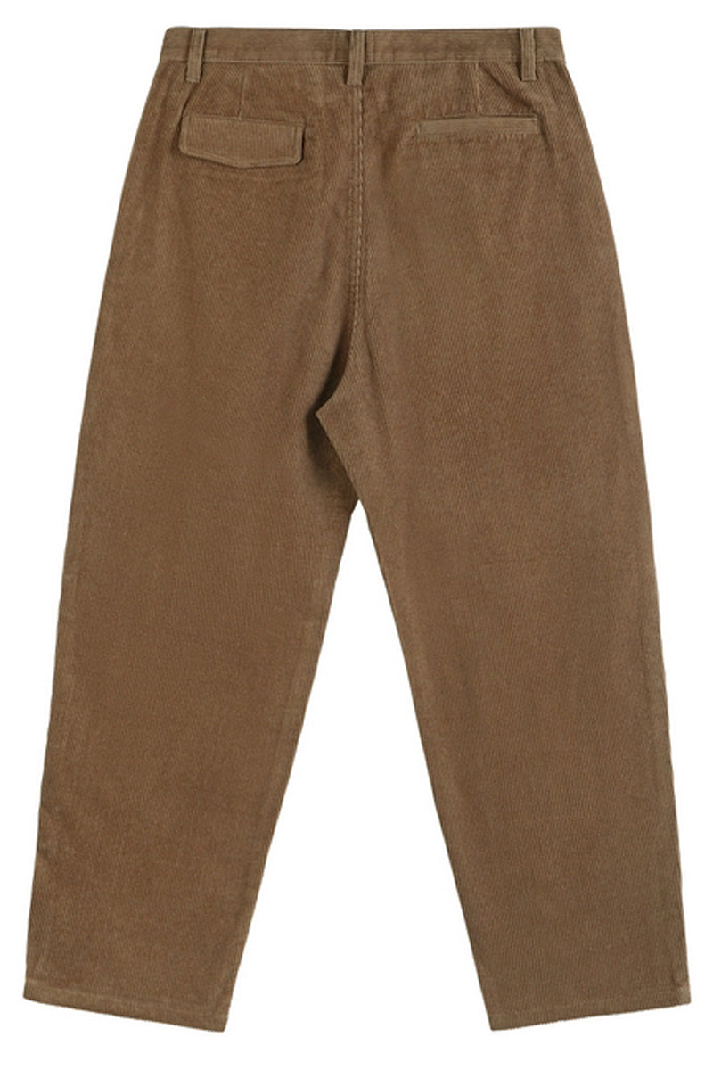 Corduroy Tapered Wide-Leg Pants