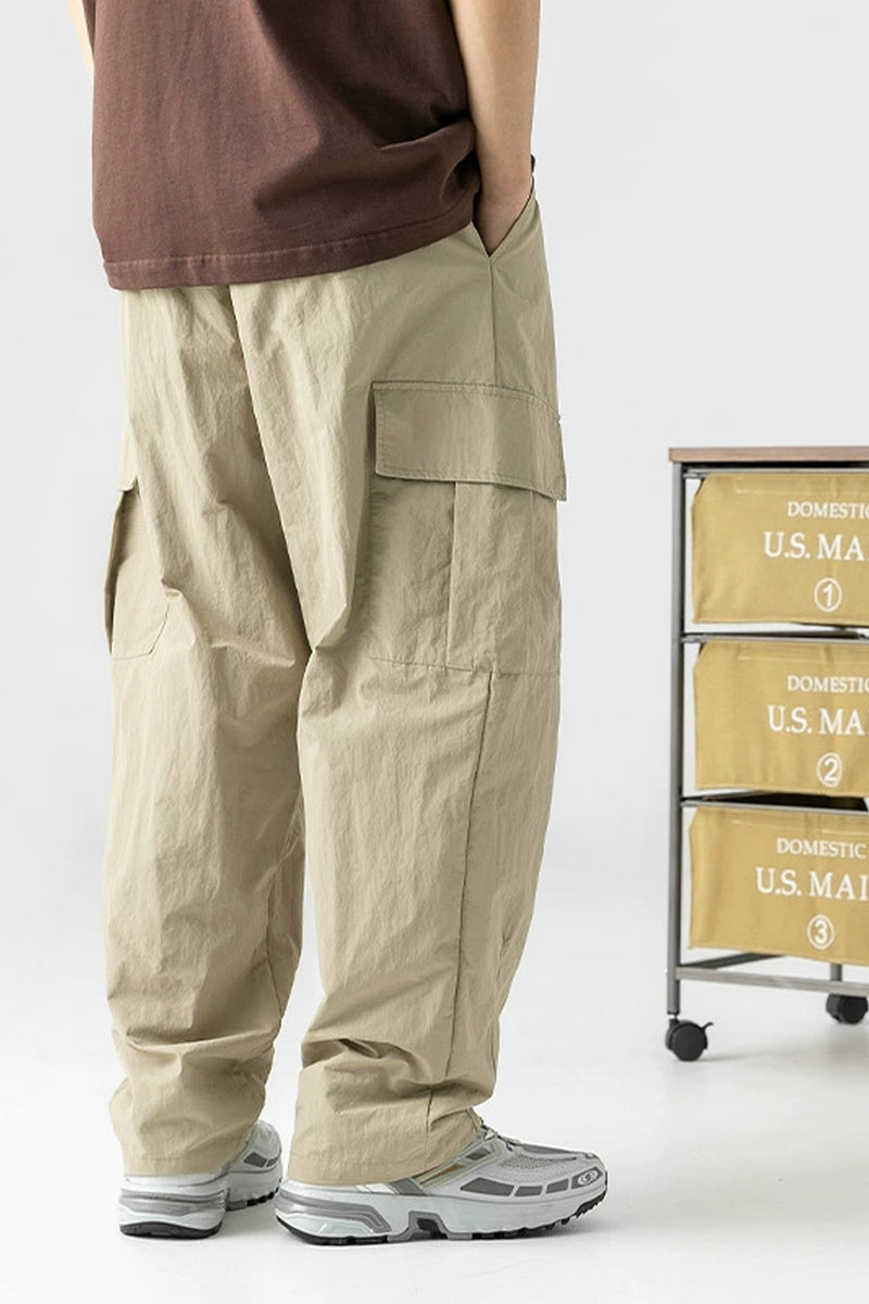 Pleated Cargo Trousers