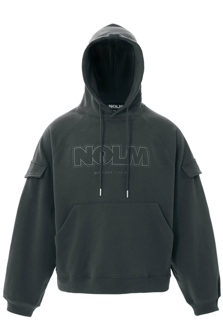 NOLM Oversized Embroidered Logo Hoodie