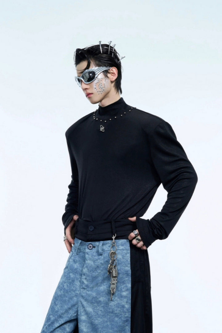 Metal Logo Slim Fit Turtleneck