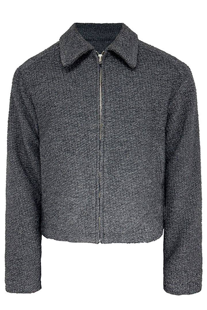 Textured Wool Short Jacket