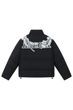 Lace Floral Wreath Embroidered Puffer
