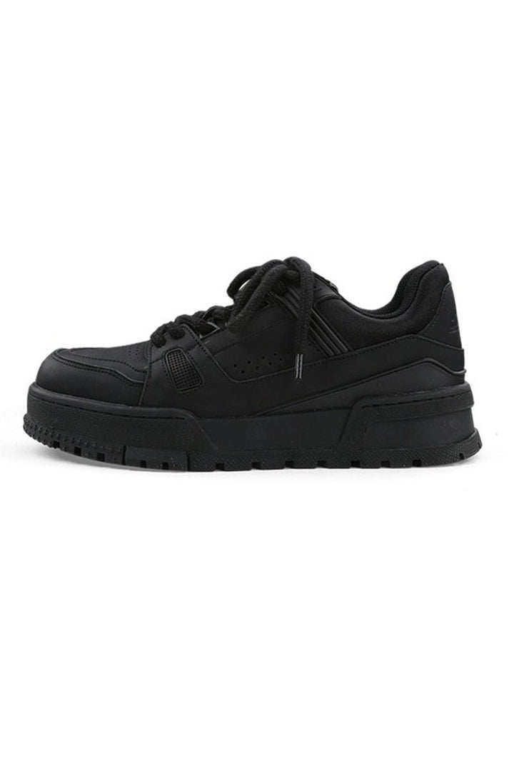 Breathable All-Black Sneakers