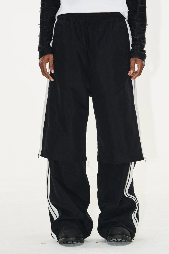 Layered Colorblock Jogger Pants