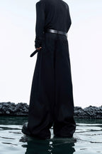 Colorblock Patchwork Denim Trousers