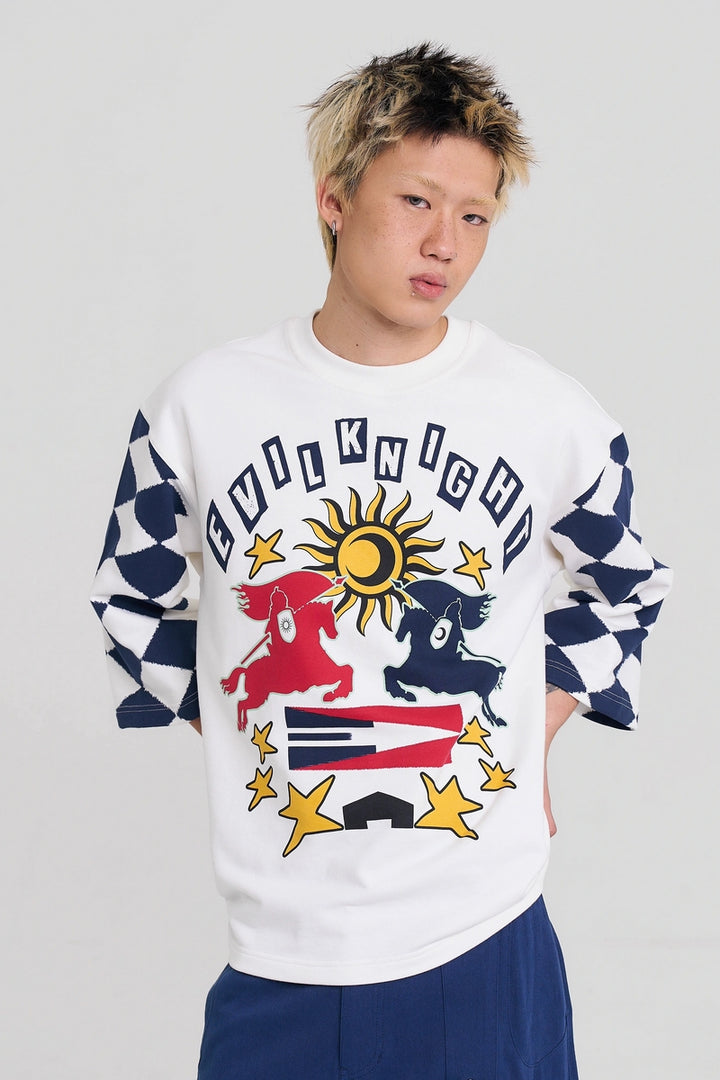 Knight Print Pullover T-Shirt