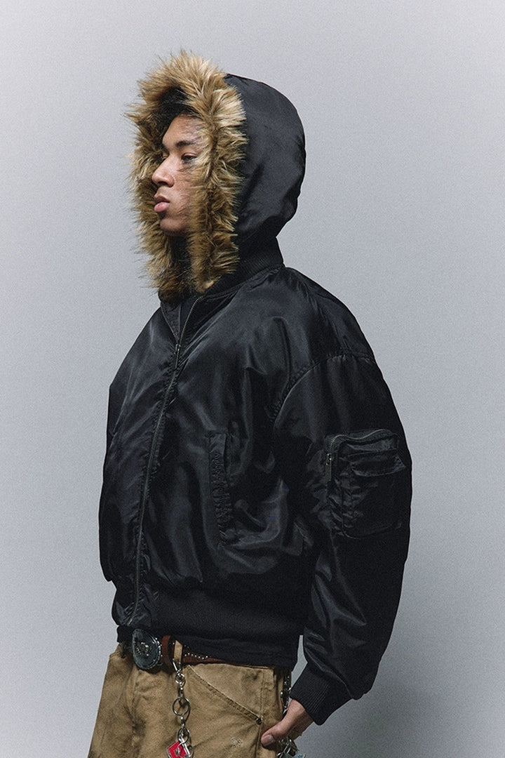 Detachable Hood MA-1 Bomber Jacket