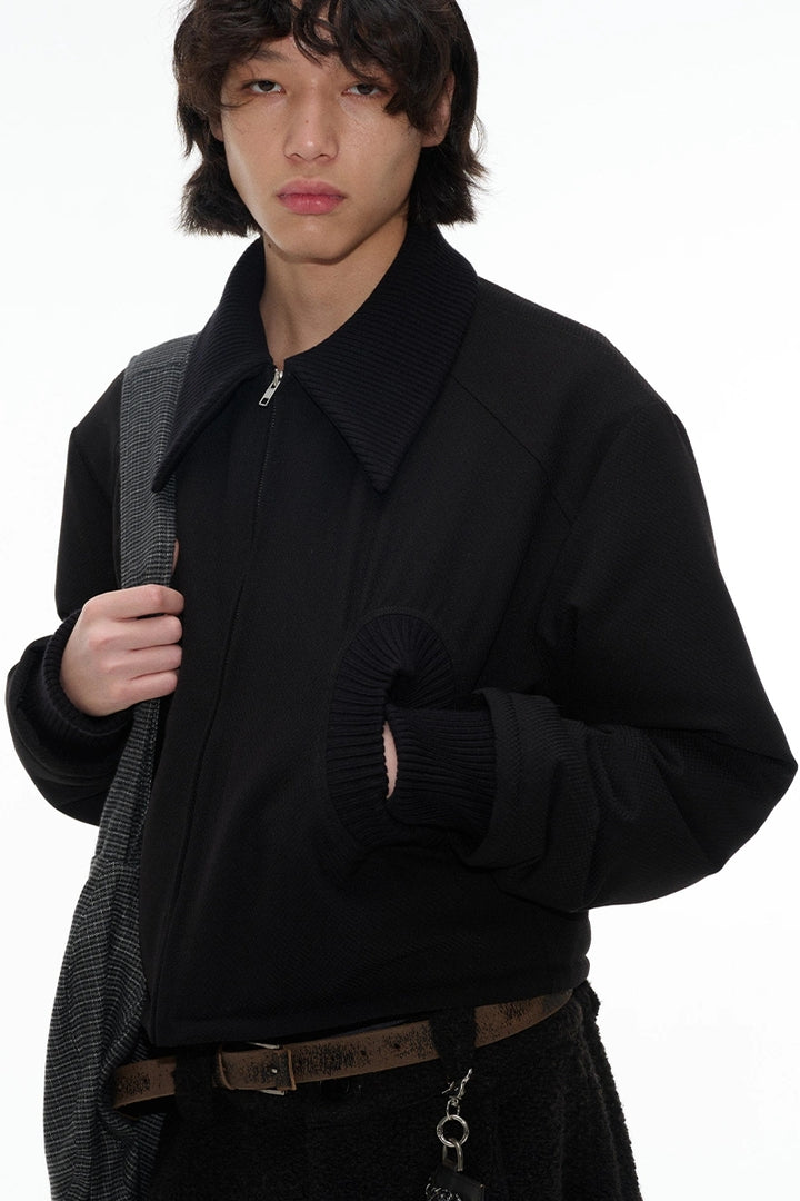 Spiral Pocket Puffer Jacket