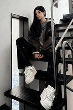 Cross Chain White Sneakers