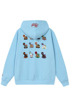 Cat Embroidered Loose Fit Hoodie