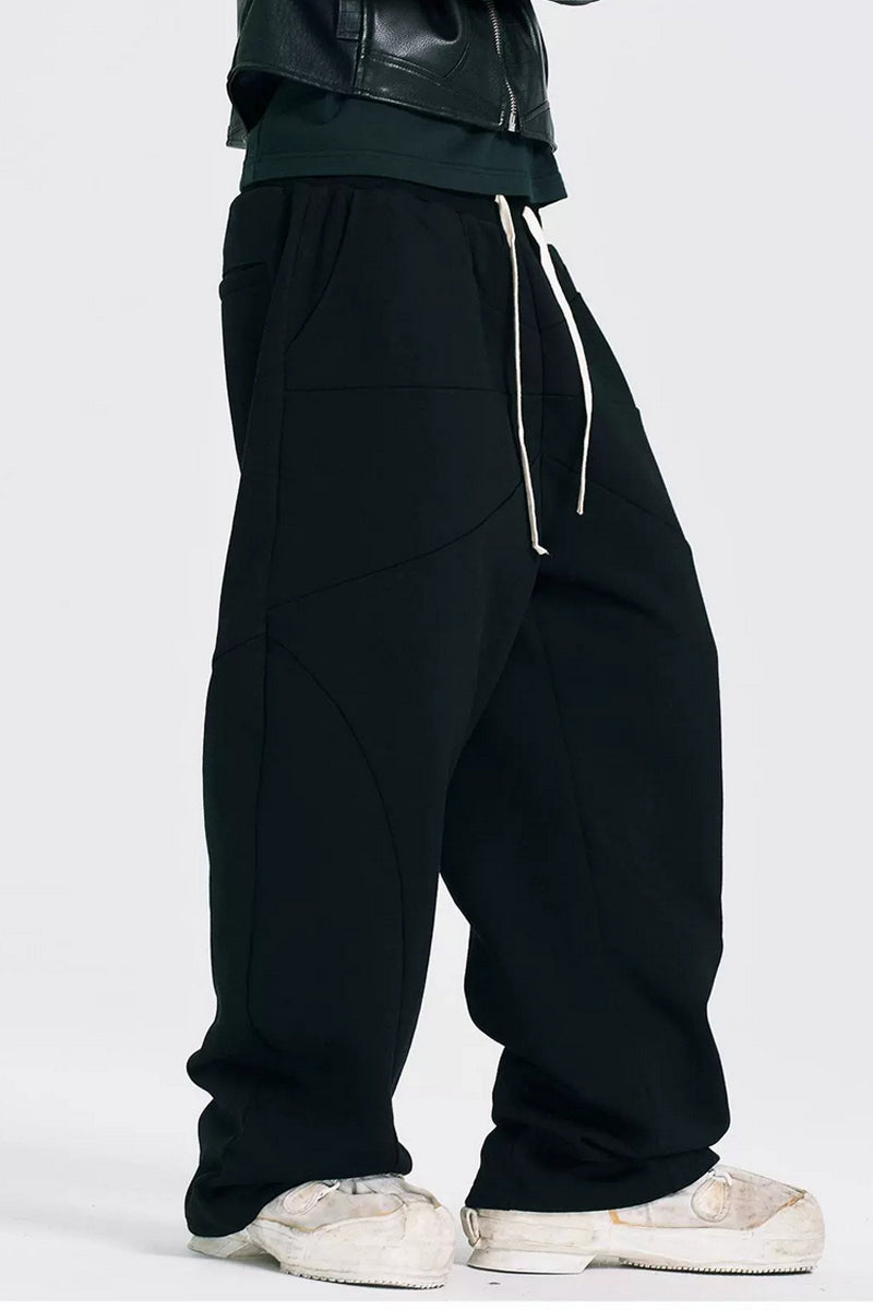 Fleece Lined Straight Sweatpants