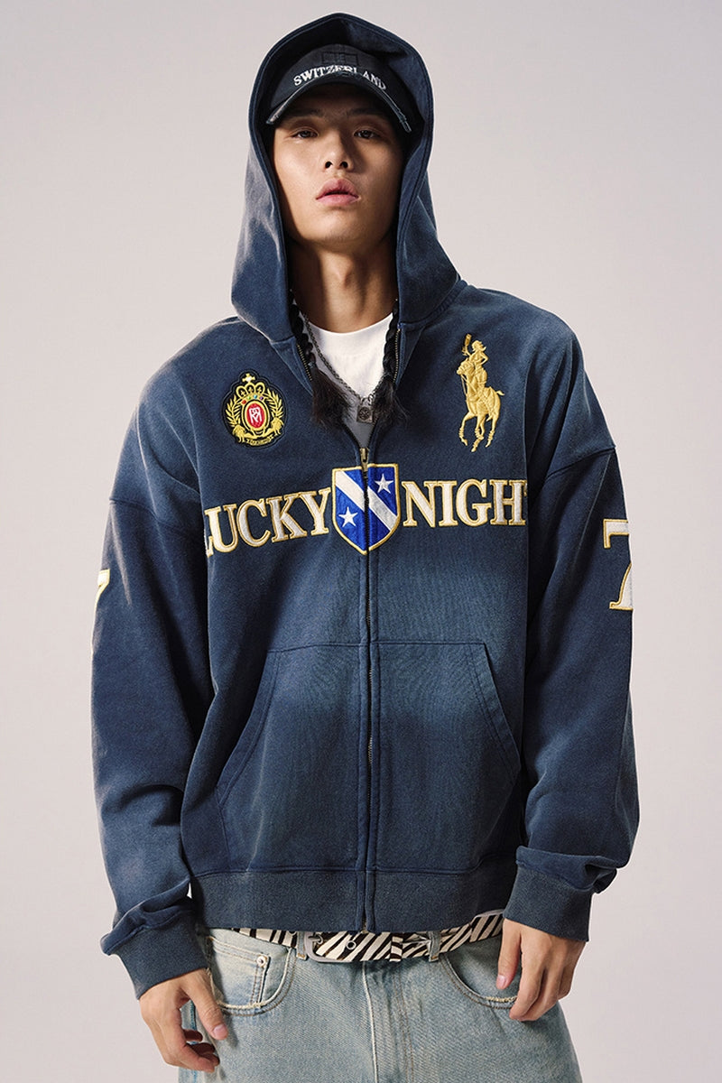 Embroidered Washed Hoodie - Remedy – Copping Zone
