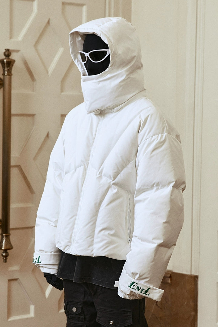 White Duck Down Puffer Jacket