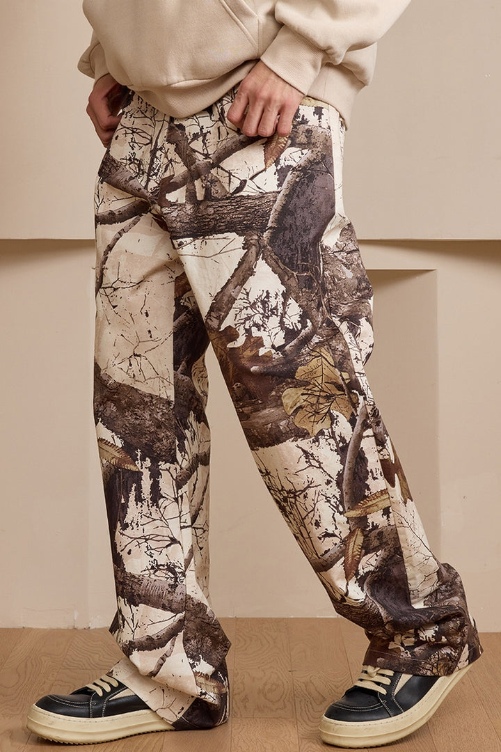 Camo Tree Branch Workwear Pants