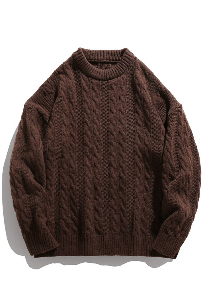 Cable-Knit Vintage Sweater