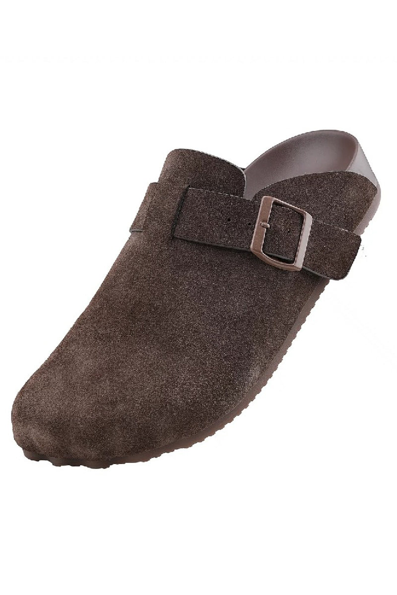 Ergonomic Leather Clog Mules