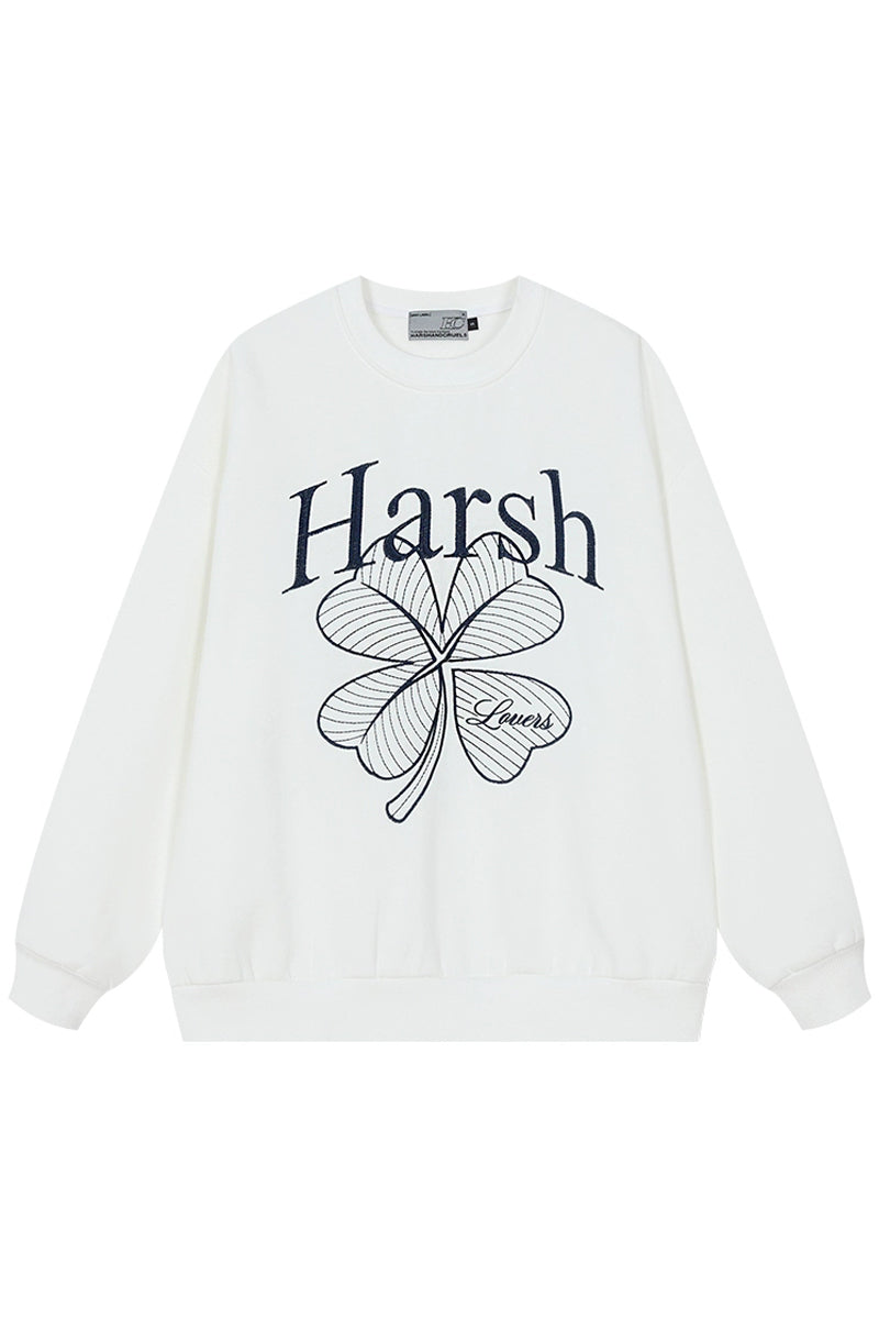 Four-Leaf Clover Pullover Sweatshirt