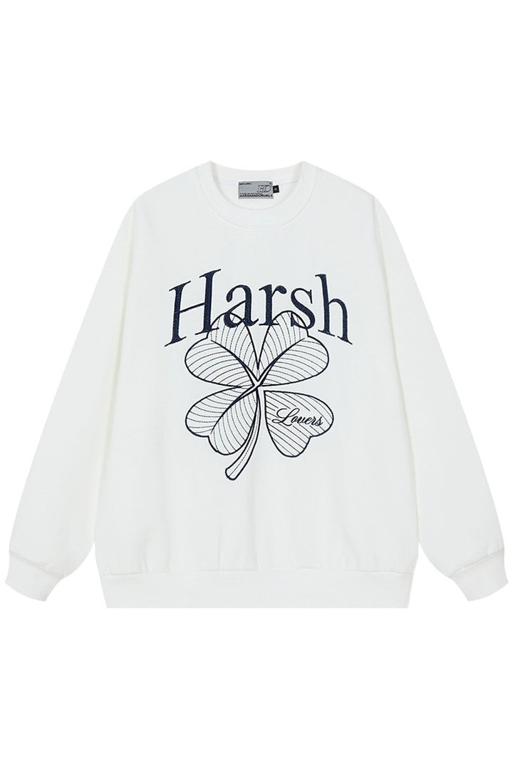 Four-Leaf Clover Pullover Sweatshirt