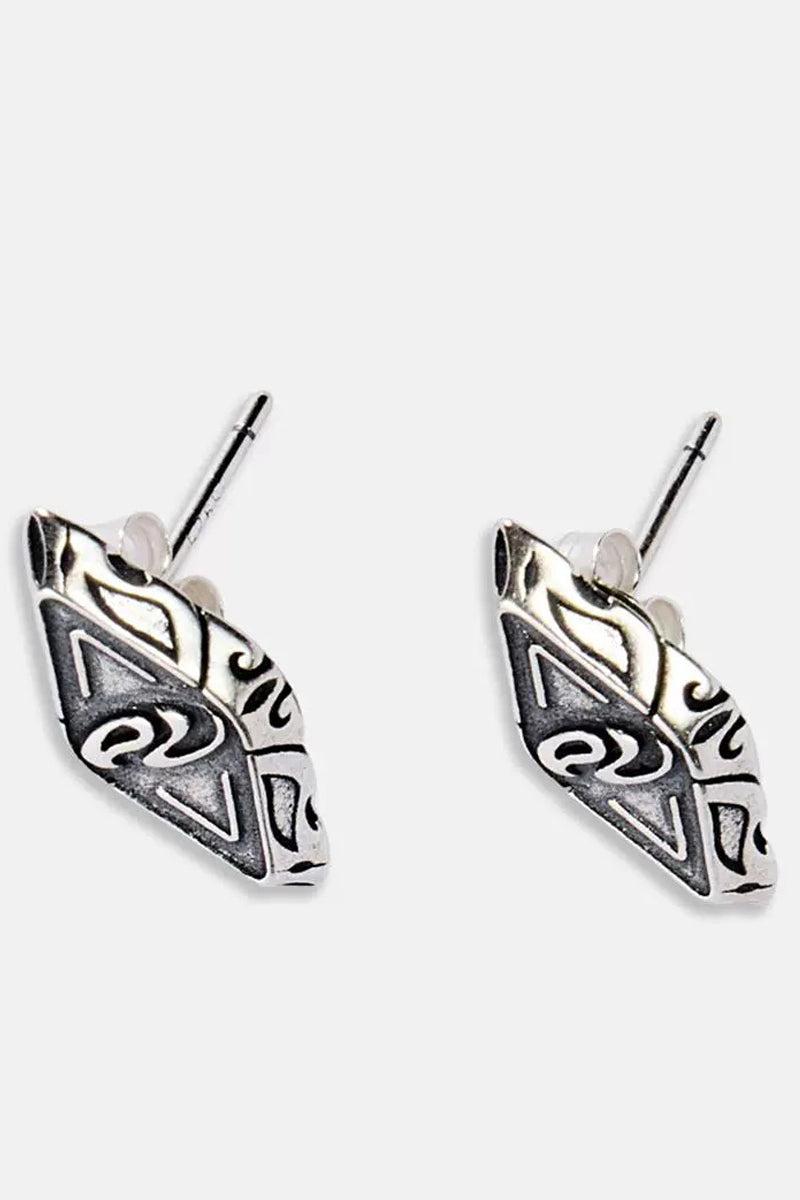 Silver Stamp Earrings