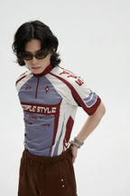 Colorblock Cycling Quick-Dry T-Shirt