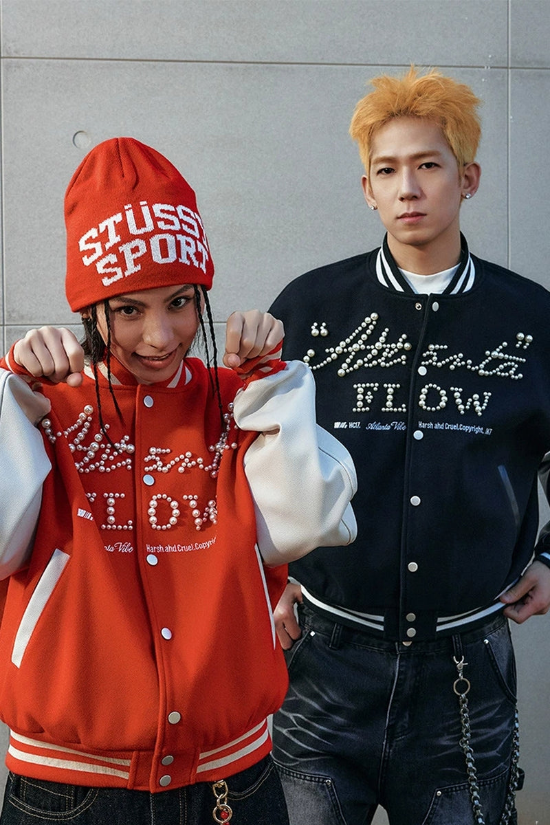 Pearl Baseball Varsity Jacket – Copping Zone