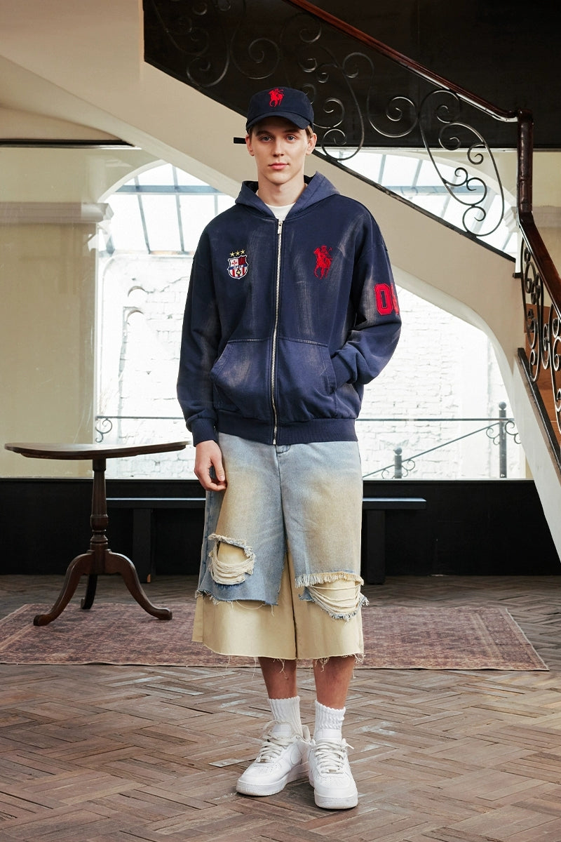 『Copping Zone』Washed Vintage Zip-Up Hoodie Vintage Washed Zip-Up Hoodie – Copping Zone