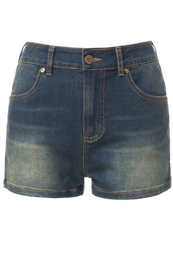 High-Waist Denim Hot Shorts