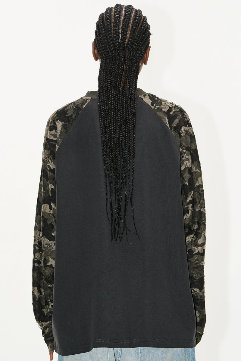 Camo Logo Raglan Long-Sleeve Tee