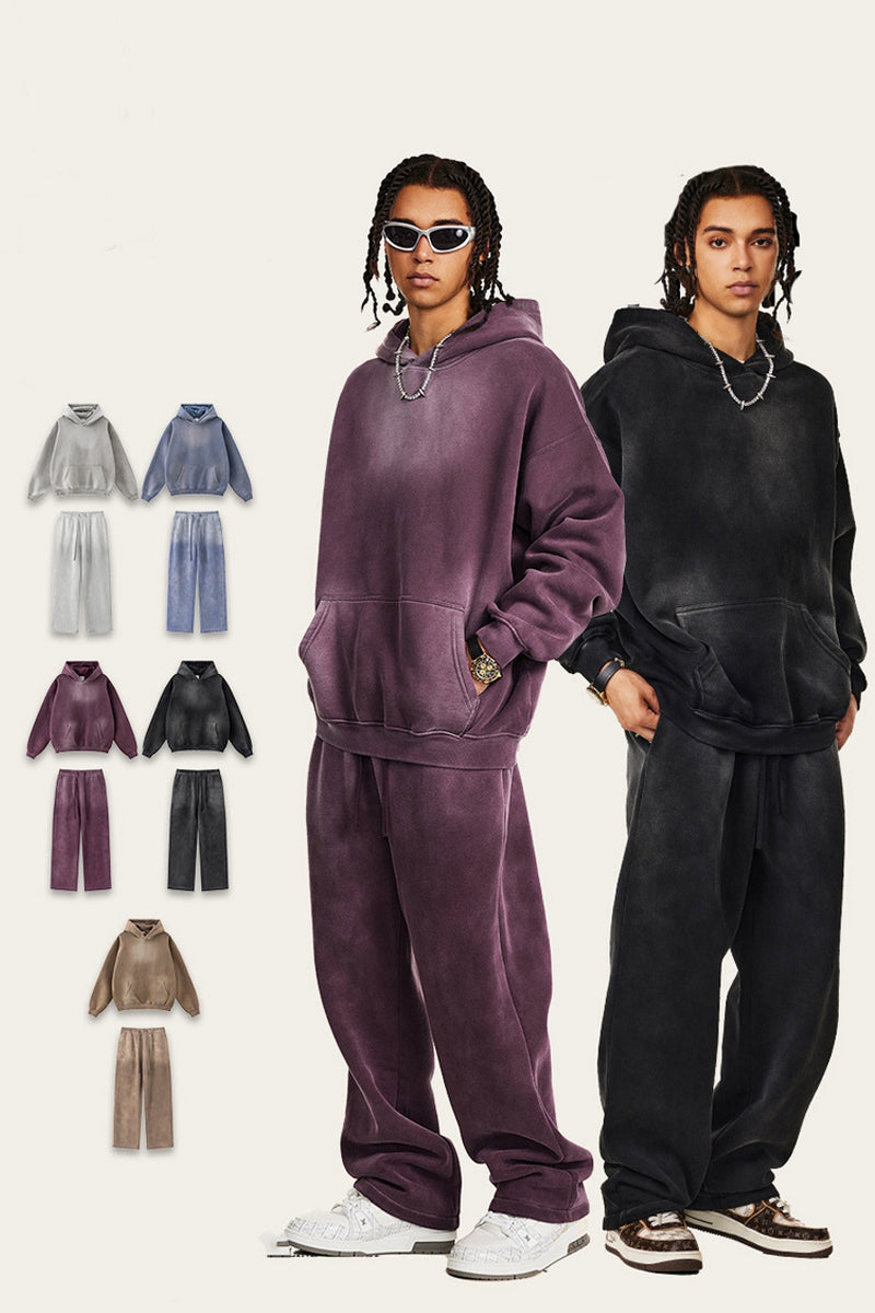 Fleece Knit Washed Sweatpants