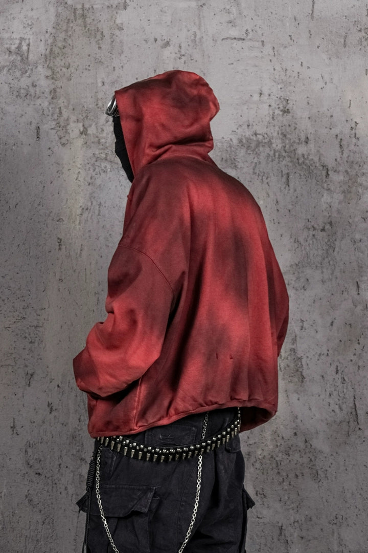 Ashen Ember Distressed Hoodie