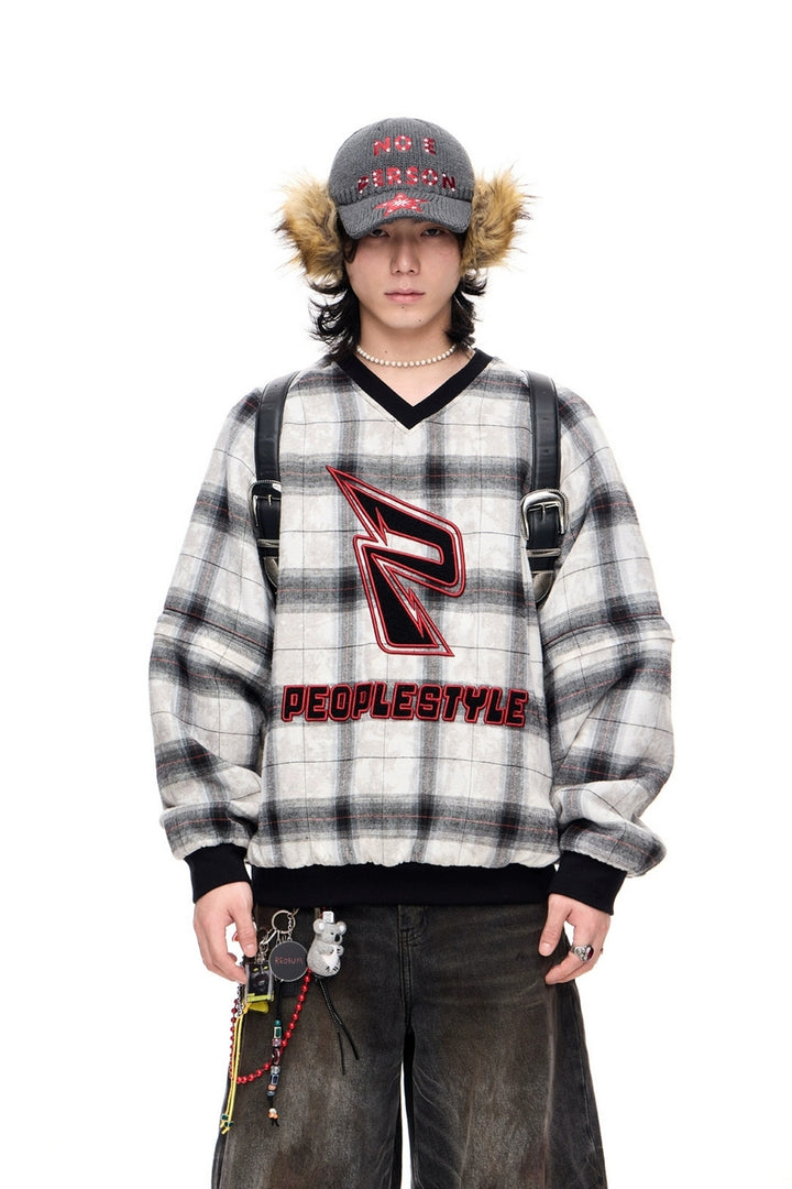 Plaid Fleece Detachable Warm Jacket