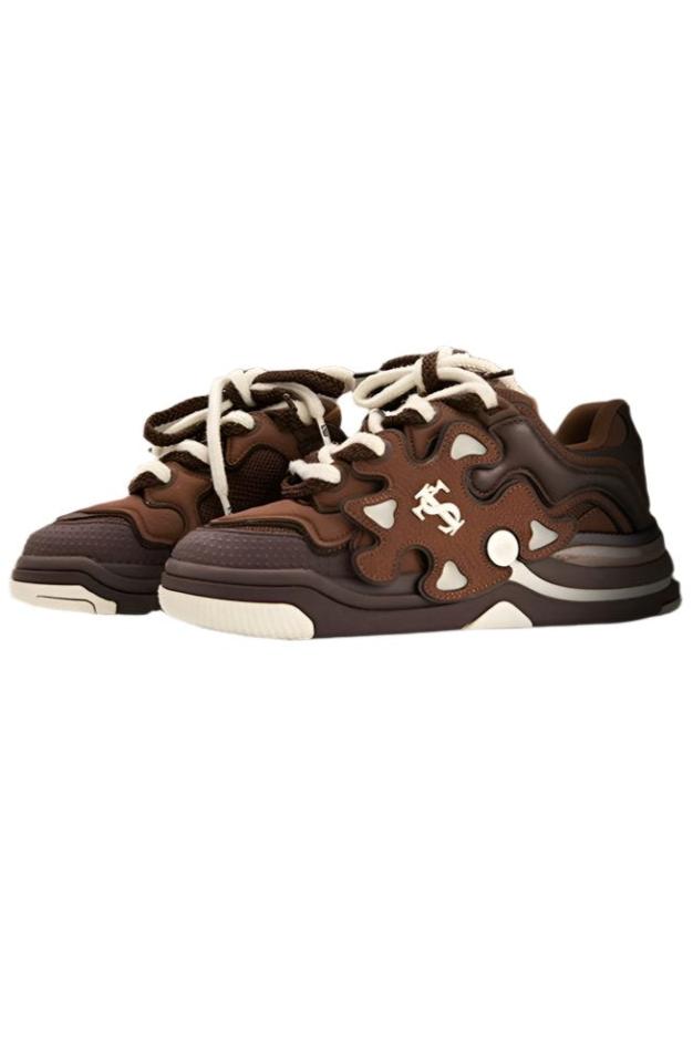 YADcrew Collab Puzzle Skate Sneakers