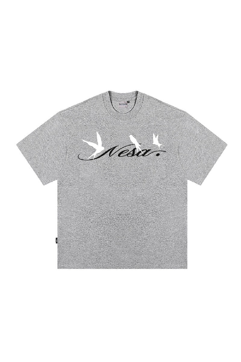 Swallow Print Graphic T-Shirt