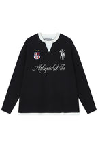 Vintage Embroidered Henley Jersey