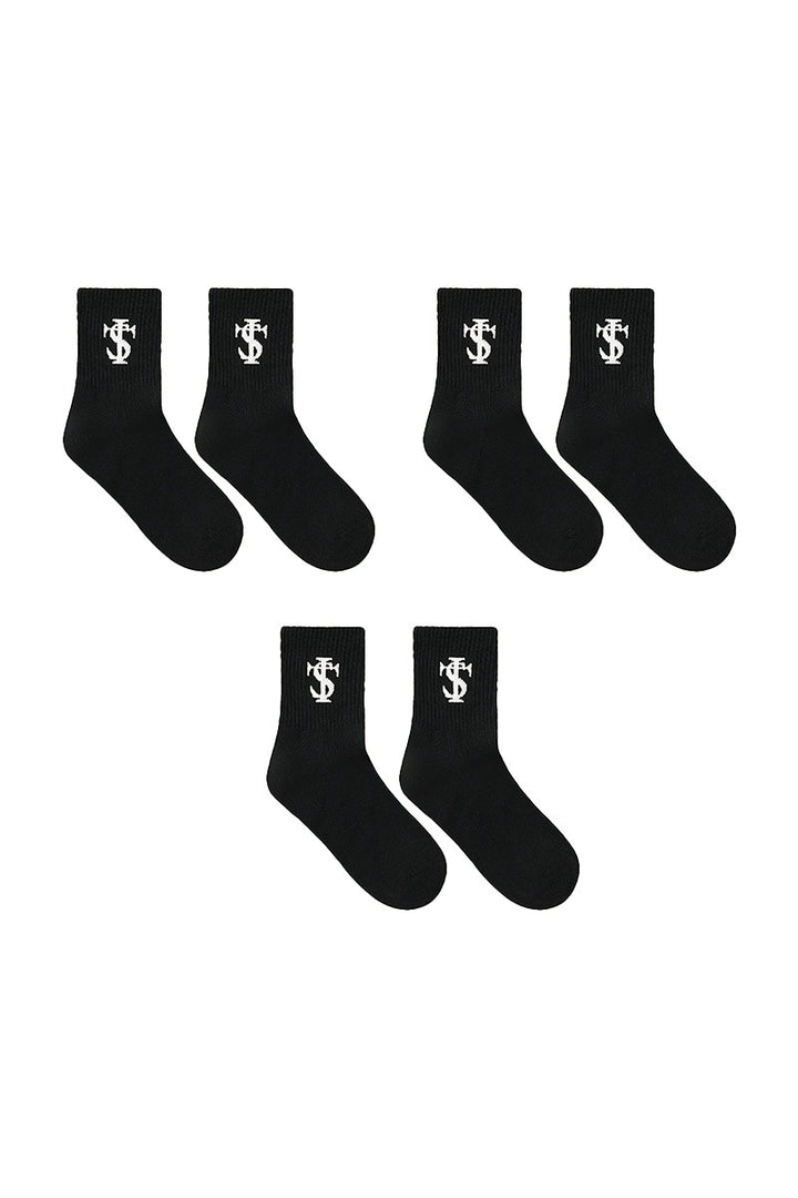 Multi-Color Logo Crew Socks