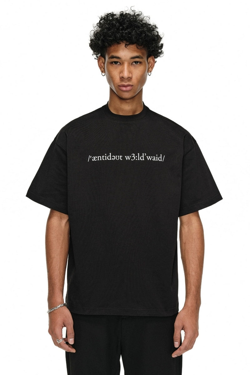 Heavyweight Phonetic Print T-Shirt