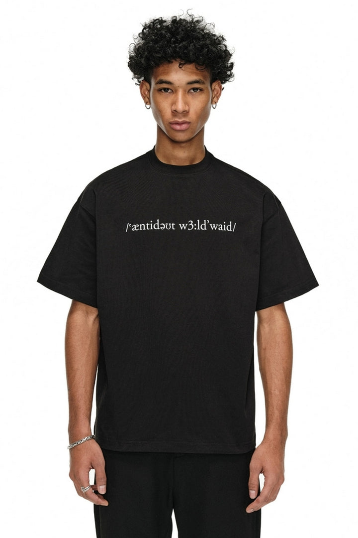 Heavyweight Phonetic Print T-Shirt