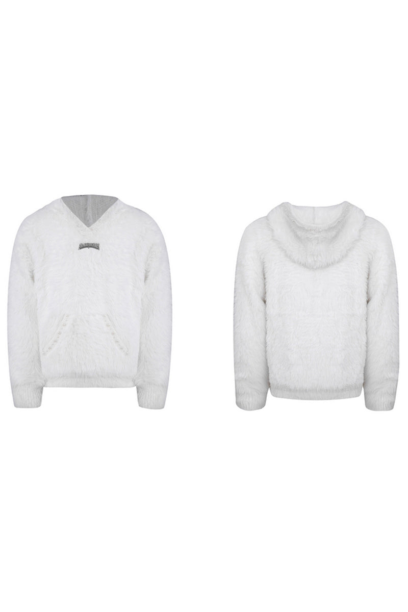 Pearl Accent Fleece Sweater