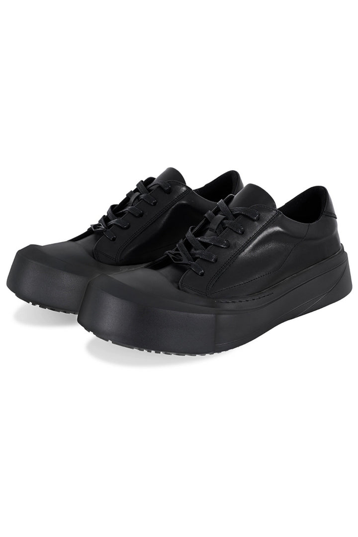 Chunky Leather Platform Sneakers