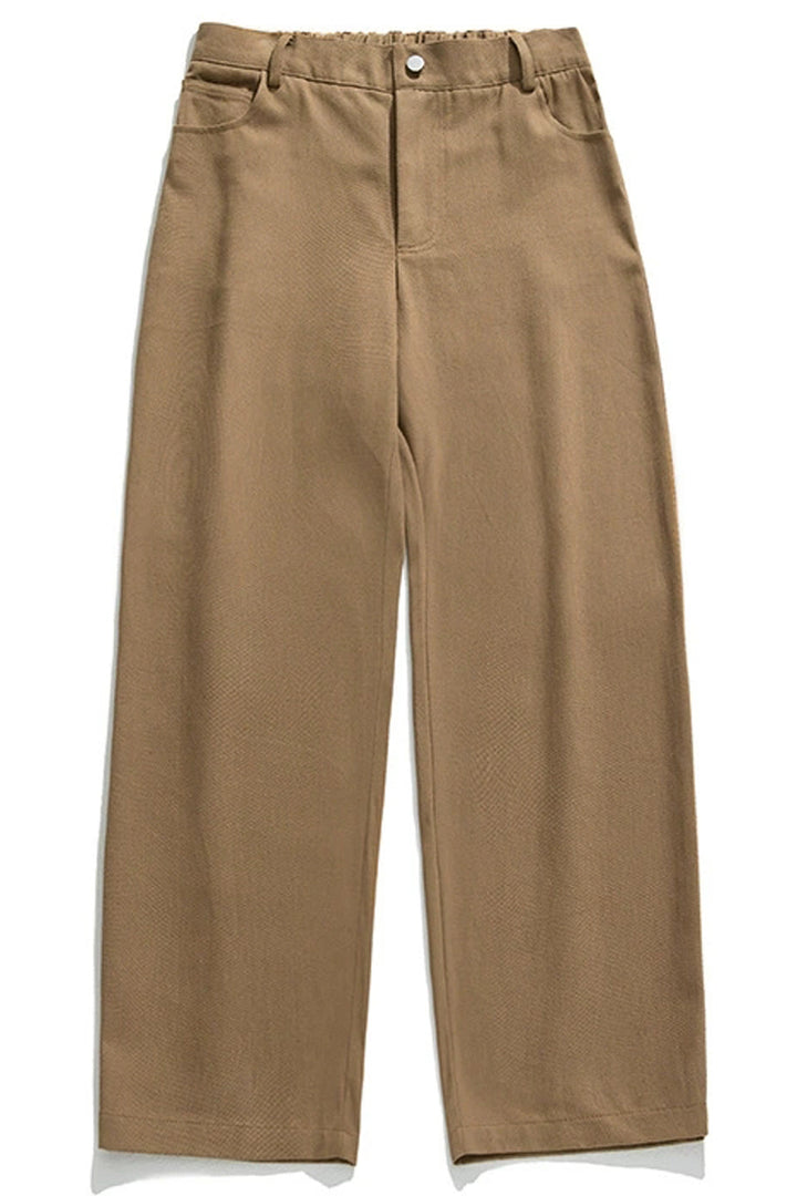 Washed Cotton Relaxed Trousers