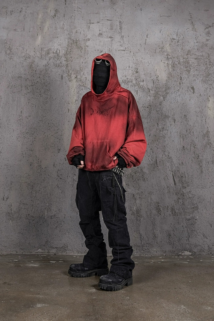 Ashen Ember Distressed Hoodie