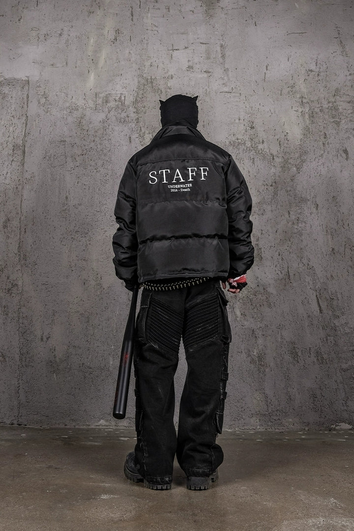 Staff Embroidered Down Jacket