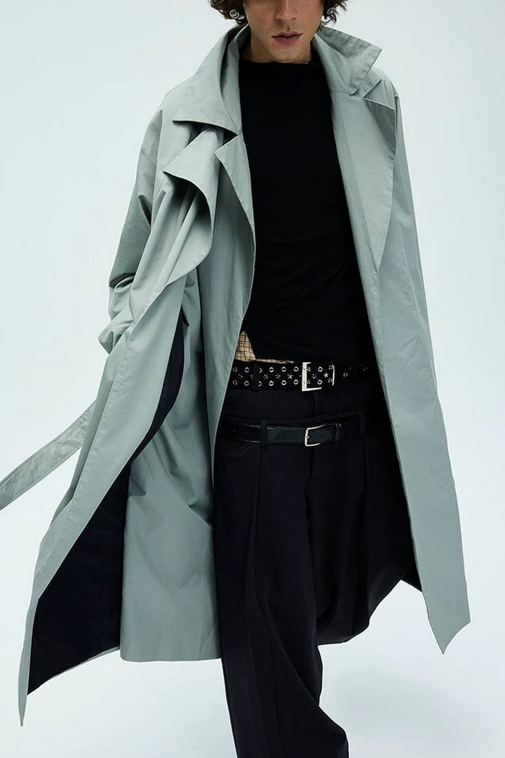 Double Layer Collar Trench Coat